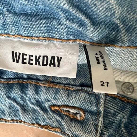 Weekday‎ Crossover Jeans Avery Light Wash Size 27 - Picture 7 of 8